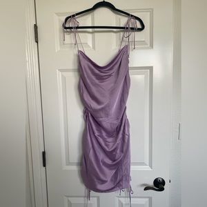 Purple mini dress